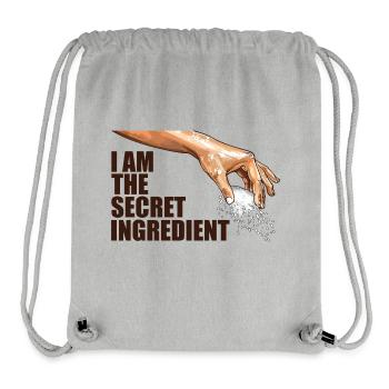 Ich bin die geheime Zutat - Stanley/Stella recycelter Gym Bag - Grau meliert - Vorne