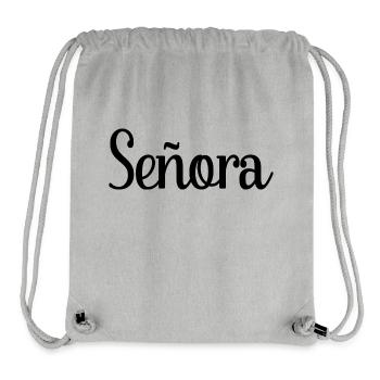 Señora Engagement Bride To Be Wedding Party - Stanley/Stella Recycled Gym Bag - heather grey - Front