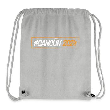 Cancun 2024 - Stanley/Stella recycelter Gym Bag - Grau meliert - Vorne