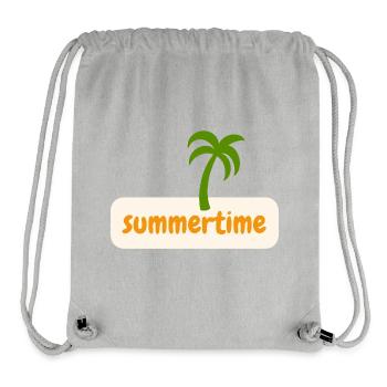 SUMMERTIME - Stanley/Stella recycelter Gym Bag - Grau meliert - Vorne