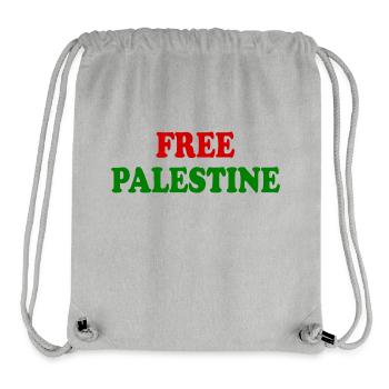 Free palestine - Stanley/Stella recycelter Gym Bag - Grau meliert - Vorne