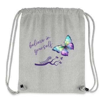 BELIEVEINYOURSELF! - Stanley/Stella recycelter Gym Bag - Grau meliert - Vorne