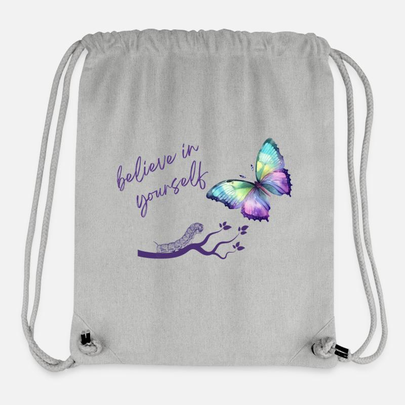 BELIEVEINYOURSELF! - Stanley/Stella recycelter Gym Bag - Grau meliert