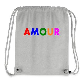 Amour - Stanley/Stella recycelter Gym Bag - Grau meliert - Vorne