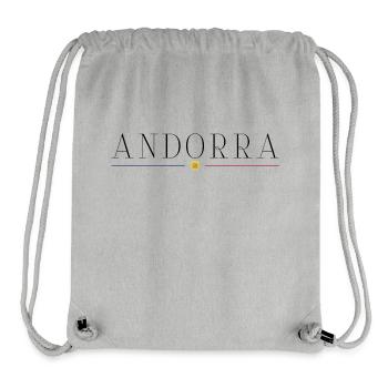 I love Andorra - Stanley/Stella Recycled Gym Bag - heather grey - Front
