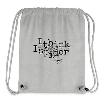 I Think I Spider Denglish Cute Spider Dad Joke - Stanley/Stella Recycled Gym Bag - heather grey - Front