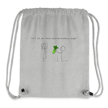 Darf ich dir meine Selleriesammlung zeigen? - Stanley/Stella recycelter Gym Bag - Grau meliert - Vorne