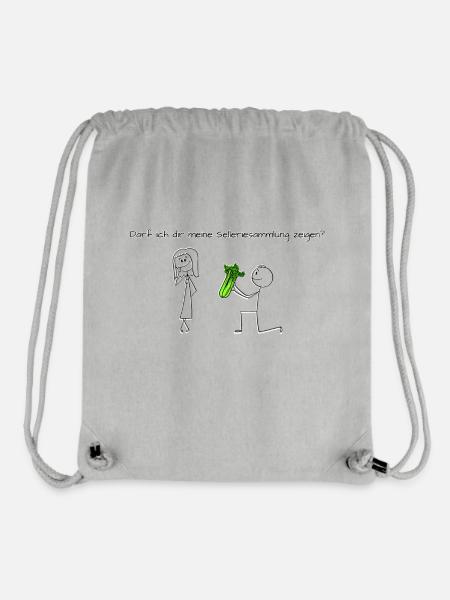 Darf ich dir meine Selleriesammlung zeigen? - Stanley/Stella recycelter Gym Bag - Grau meliert