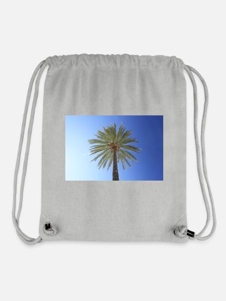 Palme mit blauem Himmel - Urlaubsfeelinge - Stanley/Stella recycelter Gym Bag - Grau meliert