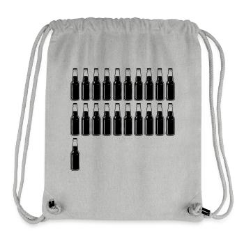 21 Beer Bottles - Beer - 21 Years - 21st Birthday - Stanley/Stella Recycled Gym Bag - heather grey - Front