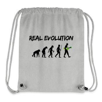 Real Evolution - Stanley/Stella recycelter Gym Bag - Grau meliert - Vorne