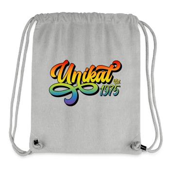 Unikat Est. 1975 - Stanley/Stella recycelter Gym Bag - Grau meliert - Vorne