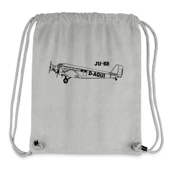 Ju-52 - Stanley/Stella recycelter Gym Bag - Grau meliert - Vorne
