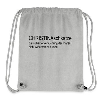 Top moderner T-Shirt Design Must have 2024 - Stanley/Stella recycelter Gym Bag - Grau meliert - Vorne