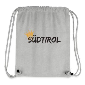Südtirol - Stanley/Stella recycelter Gym Bag - Grau meliert - Vorne
