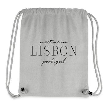 Lisbon, Portugal Style Desing T-Shirt - Stanley/Stella Recycled Gym Bag - heather grey - Front