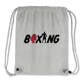 Boxeur de boxe - Sac à cordon recyclé Stanley/Stella - gris chiné - Devant