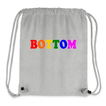 Bottom - Stanley/Stella Recycled Gym Bag - heather grey - Front