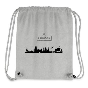 Skyline Hanseatic City of Lübeck, HL, City, Germany - Stanley/Stella Recycled Gym Bag - heather grey - Front
