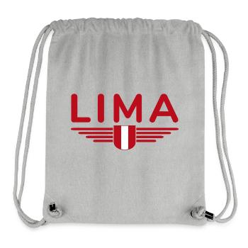 Lima Design – Experience Peru's Capital - Stanley/Stella Recycled Gym Bag - heather grey - Front