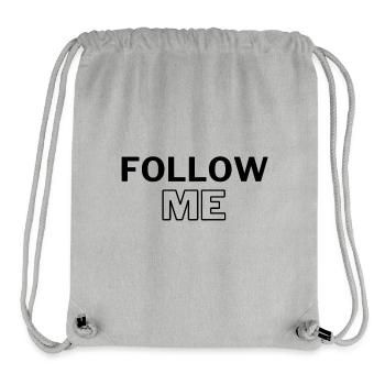 Follow Me - Stanley/Stella recycelter Gym Bag - Grau meliert - Vorne
