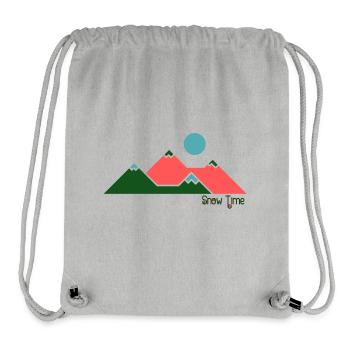 Snow time ! SWEATSHIRT SKI Pour skier confort - Sac à cordon recyclé Stanley/Stella - gris chiné - Devant