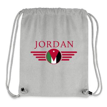 I Love Jordan, Style Design T-Shirt - Stanley/Stella Recycled Gym Bag - heather grey - Front