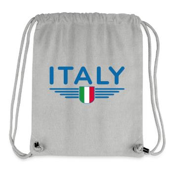 Rom Italien Fan Design T Shirt Outfit - Stanley/Stella recycelter Gym Bag - Grau meliert - Vorne