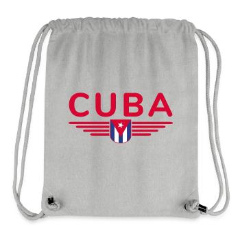 Stilvolles Kuba Design für Fans - Stanley/Stella recycelter Gym Bag - Grau meliert - Vorne