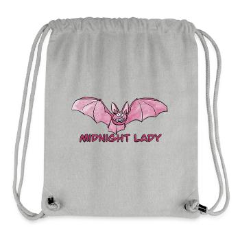 Midnight Lady / Bat / Baby / Gothic / Night - Stanley/Stella Recycled Gym Bag - heather grey - Front