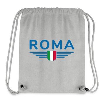 Rom Italien Fan Design T Shirt Outfit - Stanley/Stella recycelter Gym Bag - Grau meliert - Vorne