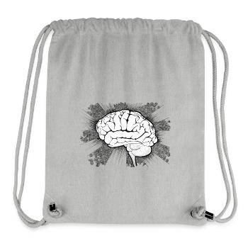 Brain Funfair Doodle Design - Stanley/Stella Recycled Gym Bag - heather grey - Front