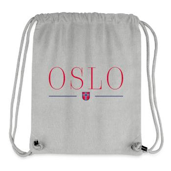 Oslo, Norway Style Design T-Shirt - Stanley/Stella Recycled Gym Bag - heather grey - Front