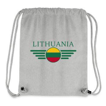Ich liebe Litauen, Eleganz Stil Design T-Shirt - Stanley/Stella recycelter Gym Bag - Grau meliert - Vorne