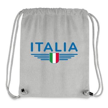 Rom Italien Fan Design T Shirt Outfit - Stanley/Stella recycelter Gym Bag - Grau meliert - Vorne