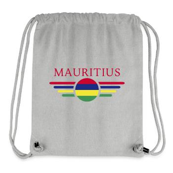 I Love Mauritius, Elegance Style Design T-Shirt - Stanley/Stella Recycled Gym Bag - heather grey - Front