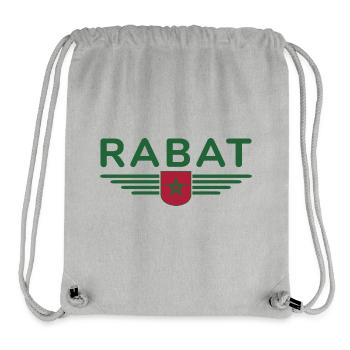 Maillot Maroc Rabat Fan Outfit Design - Sac à cordon recyclé Stanley/Stella - gris chiné - Devant