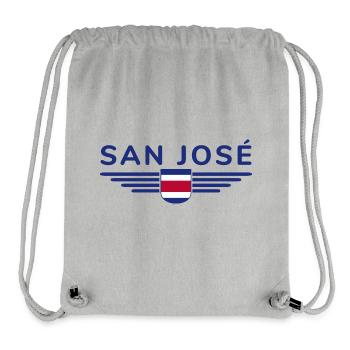 San José T-Shirt – Costa Rica Vibes - Stanley/Stella Recycled Gym Bag - heather grey - Front