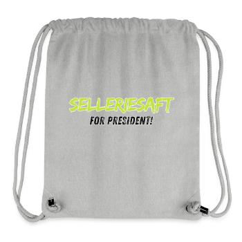 Celery Juice for President - Stanley/Stella Recycled Gym Bag - heather grey - Front