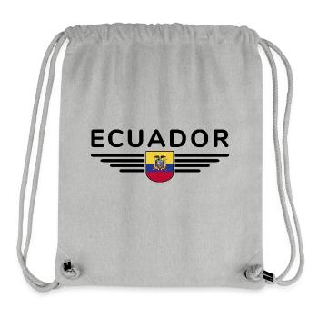 Ecuador Fans T-Shirt Design - Stanley/Stella Recycled Gym Bag - heather grey - Front