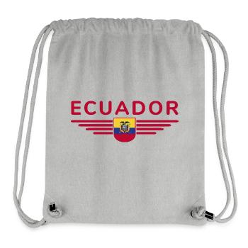 Ecuador Fans T-Shirt Design - Stanley/Stella Recycled Gym Bag - heather grey - Front