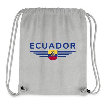 Ecuador Fans T-Shirt Design - Stanley/Stella Recycled Gym Bag - heather grey - Front