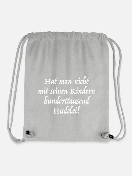 Hunderttausend Hudelei! - Stanley/Stella recycelter Gym Bag - Grau meliert