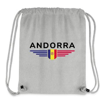 Andorra Fans T-Shirt Design - Stanley/Stella Recycled Gym Bag - heather grey - Front
