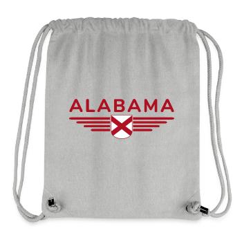 Alabama Fan T-Shirt – USA-Style - Stanley/Stella recycelter Gym Bag - Grau meliert - Vorne
