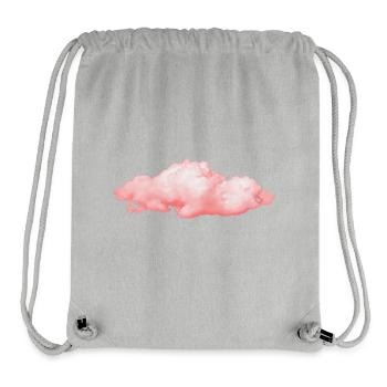 nuage moelleux rosé - Sac à cordon recyclé Stanley/Stella - gris chiné - Devant