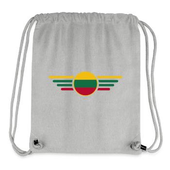 I Love Lithuania, Elegance Style Design T-Shirt - Stanley/Stella Recycled Gym Bag - heather grey - Front