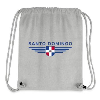 Conception de t-shirt Santo Domingo - Sac à cordon recyclé Stanley/Stella - gris chiné - Devant