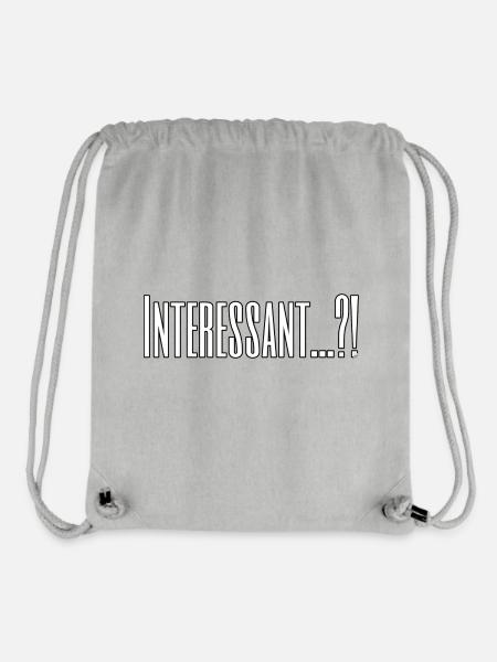 INTERESSANT! - Stanley/Stella recycelter Gym Bag - Grau meliert
