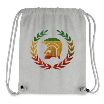 Trojanischer Helm im Lorbeerkranz - Stanley/Stella recycelter Gym Bag - Grau meliert - Vorne